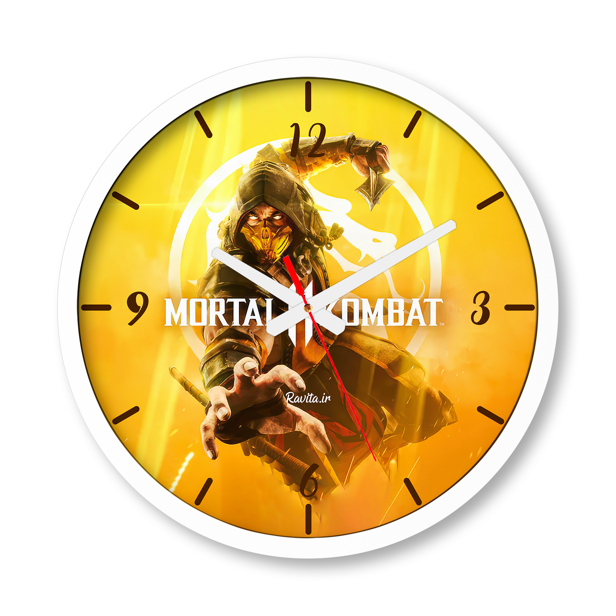 ساعت دیواری بزرگ راویتا طرح اسکورپیون مورتال کامبت - Scorpion Mortal Kombat 11 کد 3921 ساعت دیواری بزرگ راویتا طرح اسکورپیون مورتال کامبت - Scorpion Mortal Kombat 11 کد 3921