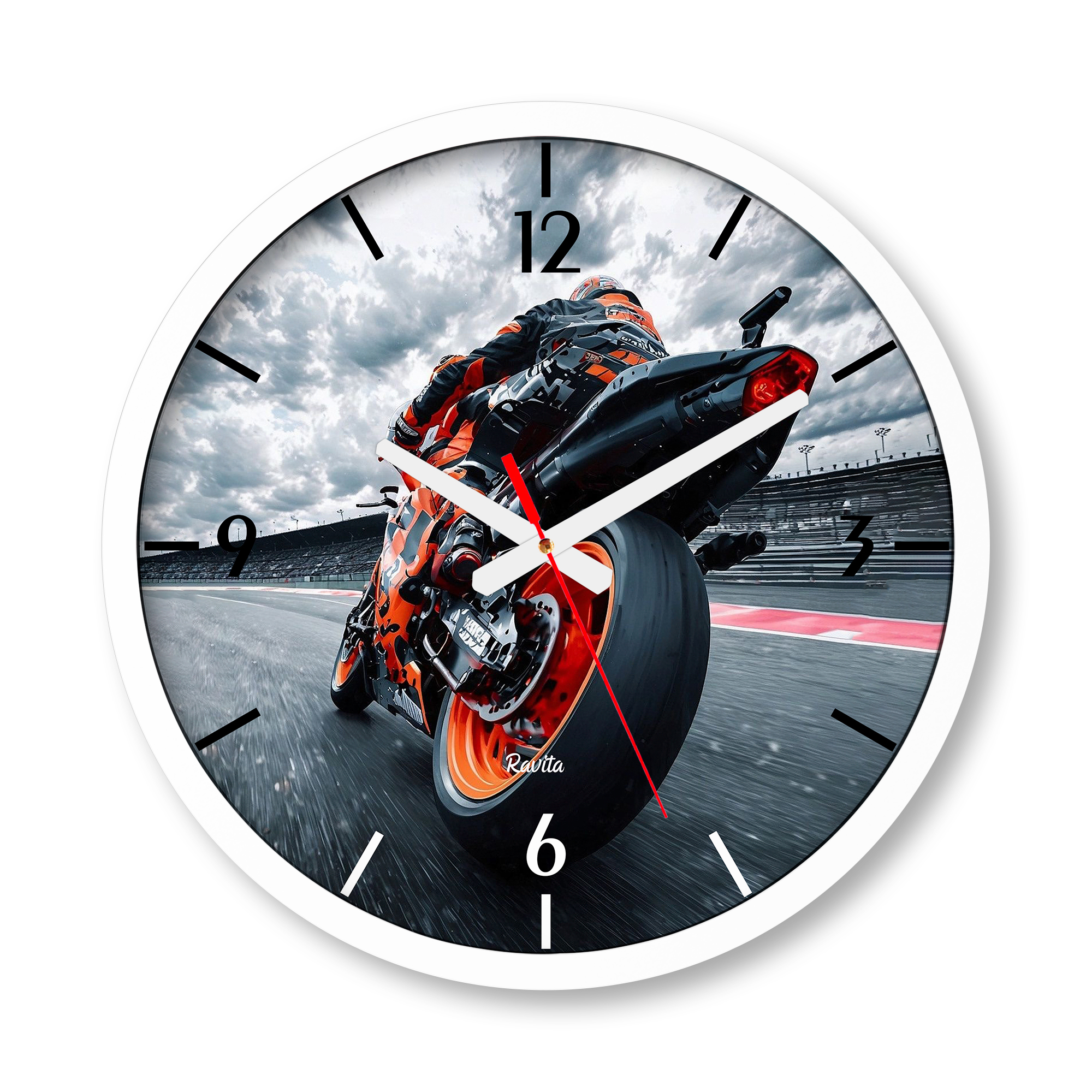 ساعت دیواری بزرگ راویتا طرح کیتیام - KTM RC 390 کد 3883 ساعت دیواری بزرگ راویتا طرح کیتیام - KTM RC 390 کد 3883