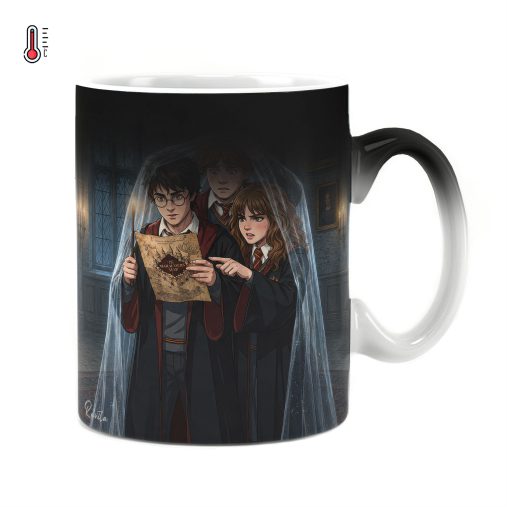 ماگ حرارتی راویتا طرح هری پاتر، رون و هرماینی زیر شنل نامرئی - Harry Potter, Ron & Hermione Beneath the Invisibility Cloak کد 3848