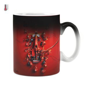 تابلو تکی راویتا طرح فراری فرمول یک - Ferrari F1-2000 Formula 1 کد 3867