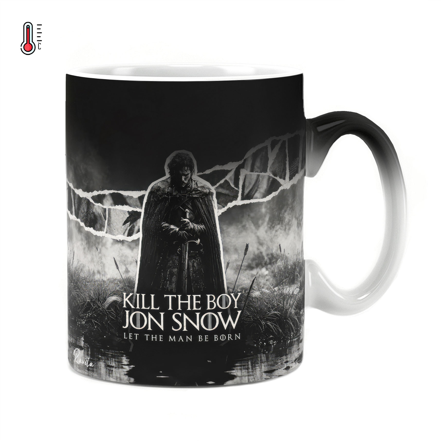 ماگ حرارتی راویتا طرح جان اسنو بازی تاجوتخت - Jon Snow Game of Thrones کد 3903 ماگ حرارتی راویتا طرح جان اسنو بازی تاجوتخت - Jon Snow Game of Thrones کد 3903