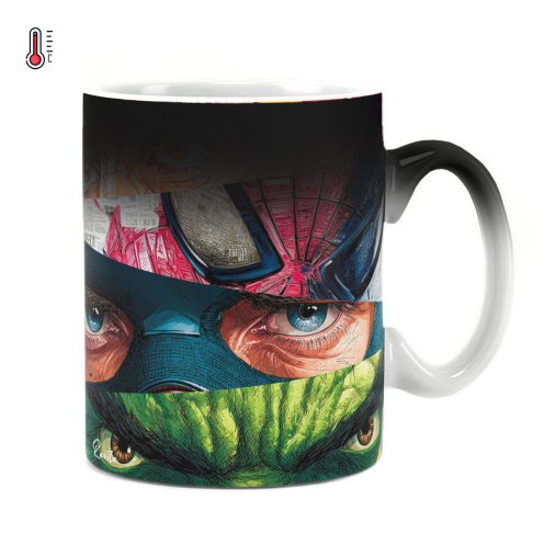 ماگ حرارتی راویتا طرح ابرقهرمانان مارول - Marvel Superheroes Iron Man,Spider-Man,Captain America & Hulk کد 3899