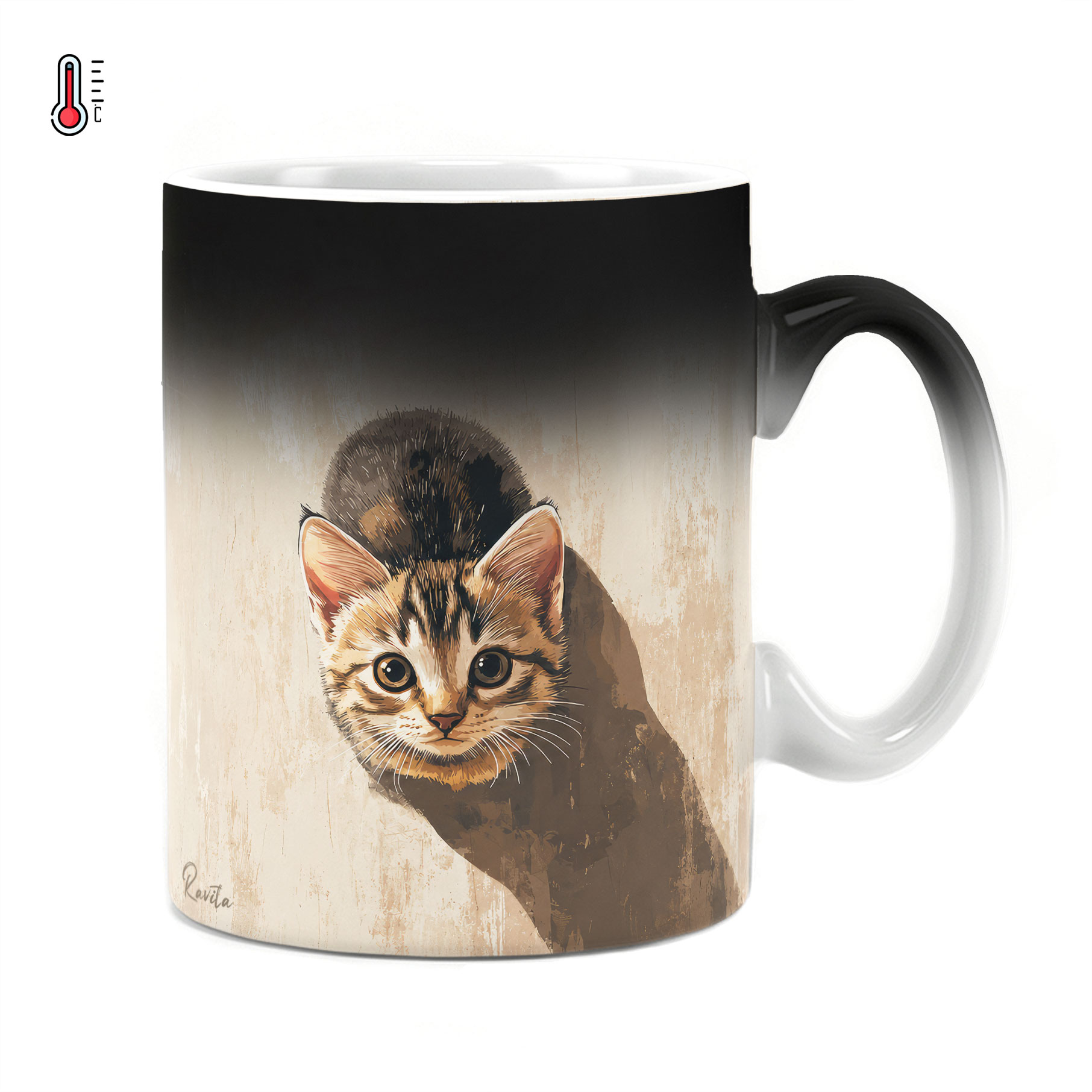ماگ حرارتی راویتا طرح بچهگربه کنجکاو - Curious Kitten کد 3945 ماگ حرارتی راویتا طرح بچهگربه کنجکاو - Curious Kitten کد 3945