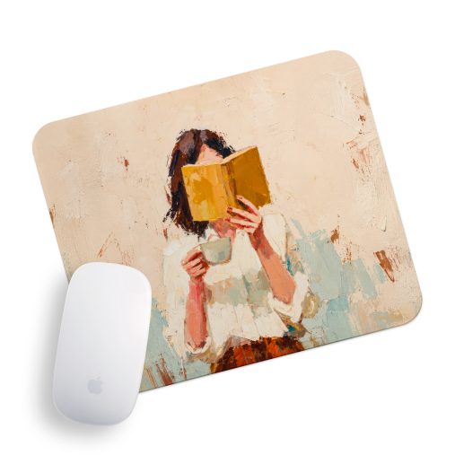 پدماوس راویتا طرح دختر کتاب‌خوان و فنجان قهوه - Reading Girl with a Cup of Coffee کد 3944