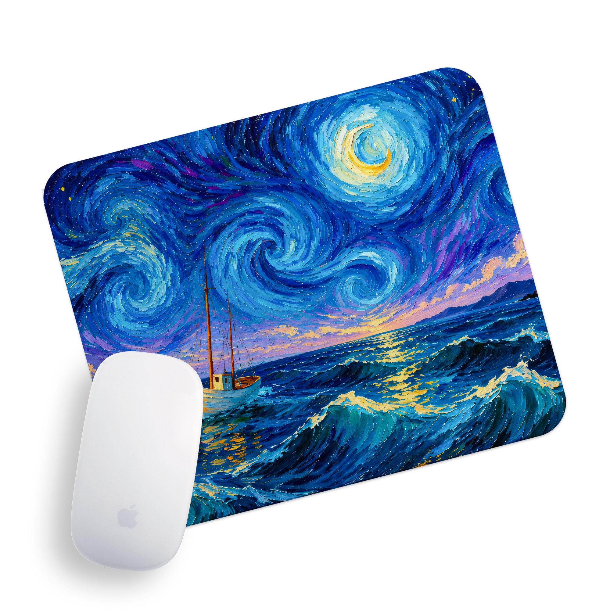 پدماوس راویتا طرح قایق زیر آسمان شب پرستاره - Boat Under the Starry Night کد 3958 پدماوس راویتا طرح قایق زیر آسمان شب پرستاره - Boat Under the Starry Night کد 3958