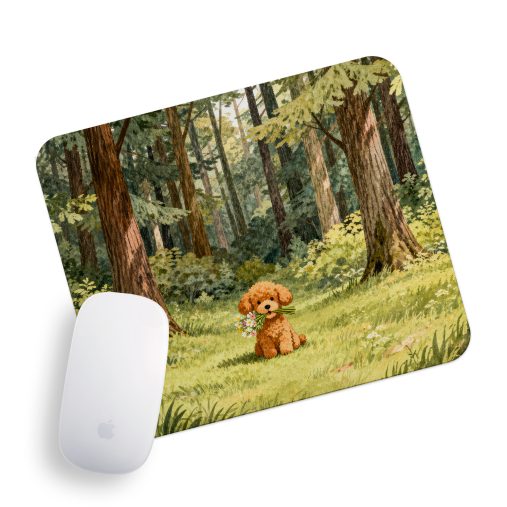 پدماوس راویتا طرح بچه سگ با دسته‌گل در جنگل - Puppy with Flowers in the Forest کد 3962