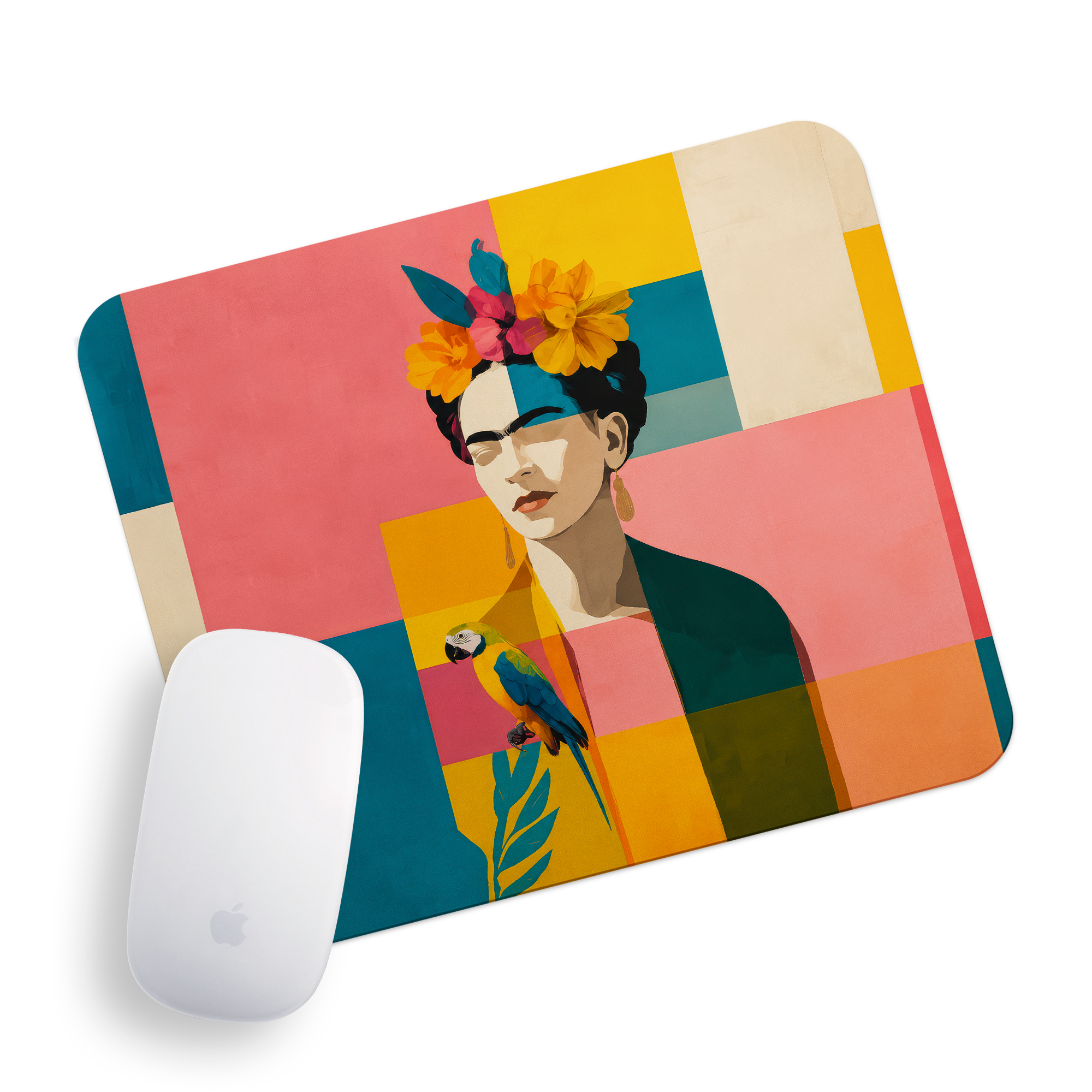 پدماوس راویتا طرح پرتره فریدا کالو با طوطی - Frida Kahlo Portrait with a Parrot کد 3966 پدماوس راویتا طرح پرتره فریدا کالو با طوطی - Frida Kahlo Portrait with a Parrot کد 3966