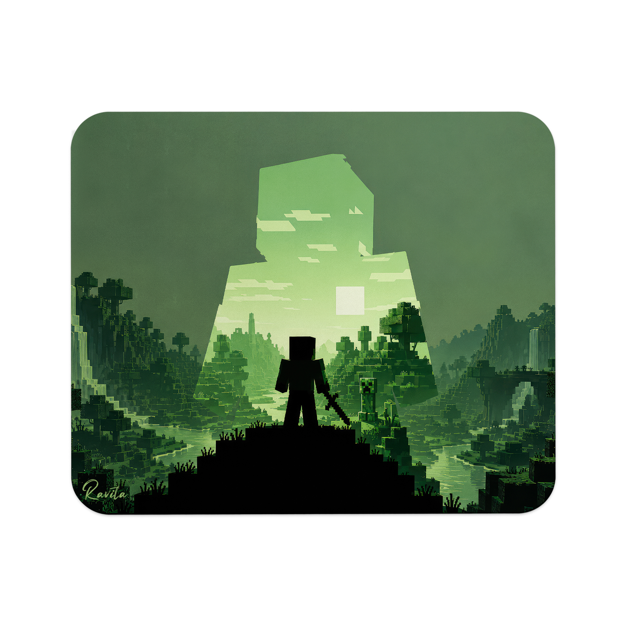 پدماوس راویتا طرح ماینکرفت استیو و کریپر- Minecraft Steve & Creeper کد 3916 پدماوس راویتا طرح ماینکرفت استیو و کریپر- Minecraft Steve & Creeper کد 3916