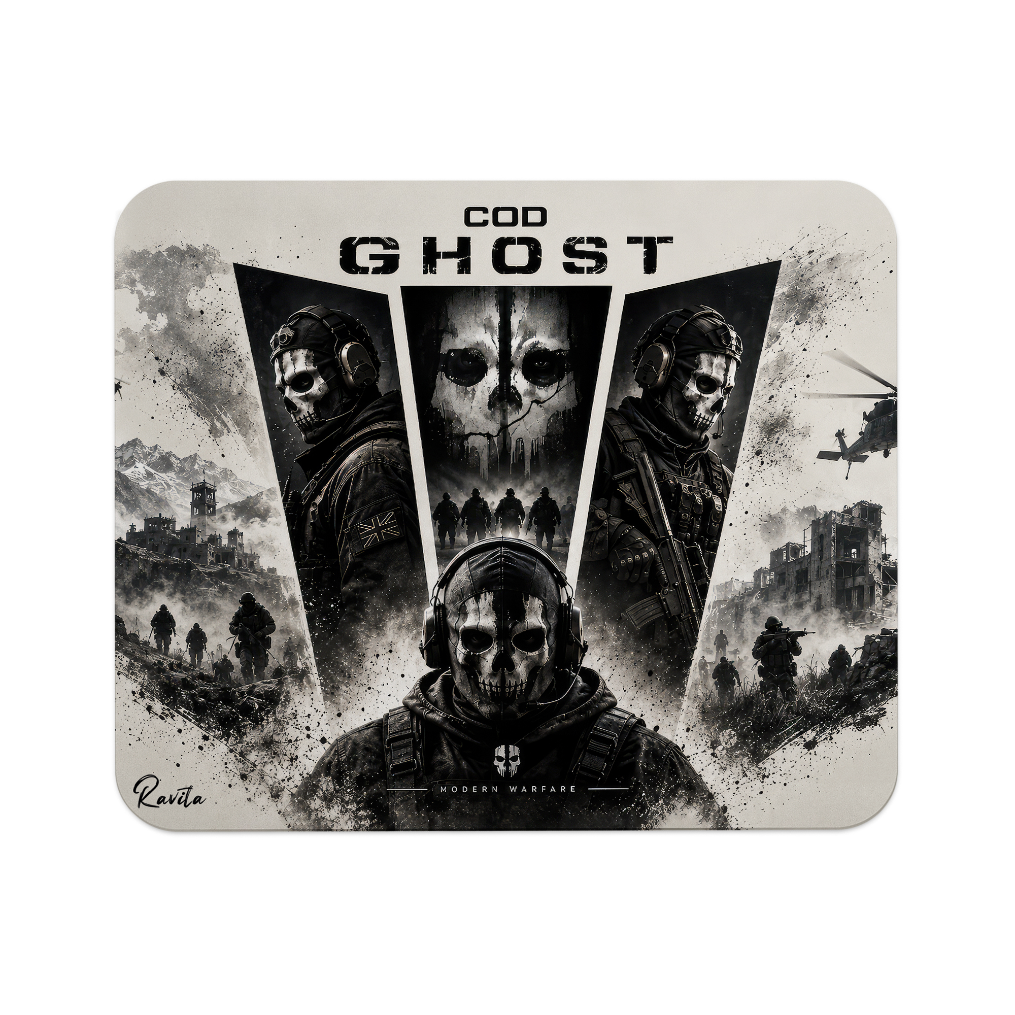 پدماوس راویتا طرح گوست کال اف دیوتی - Ghost Call of Duty کد 3924 پدماوس راویتا طرح گوست کال اف دیوتی - Ghost Call of Duty کد 3924