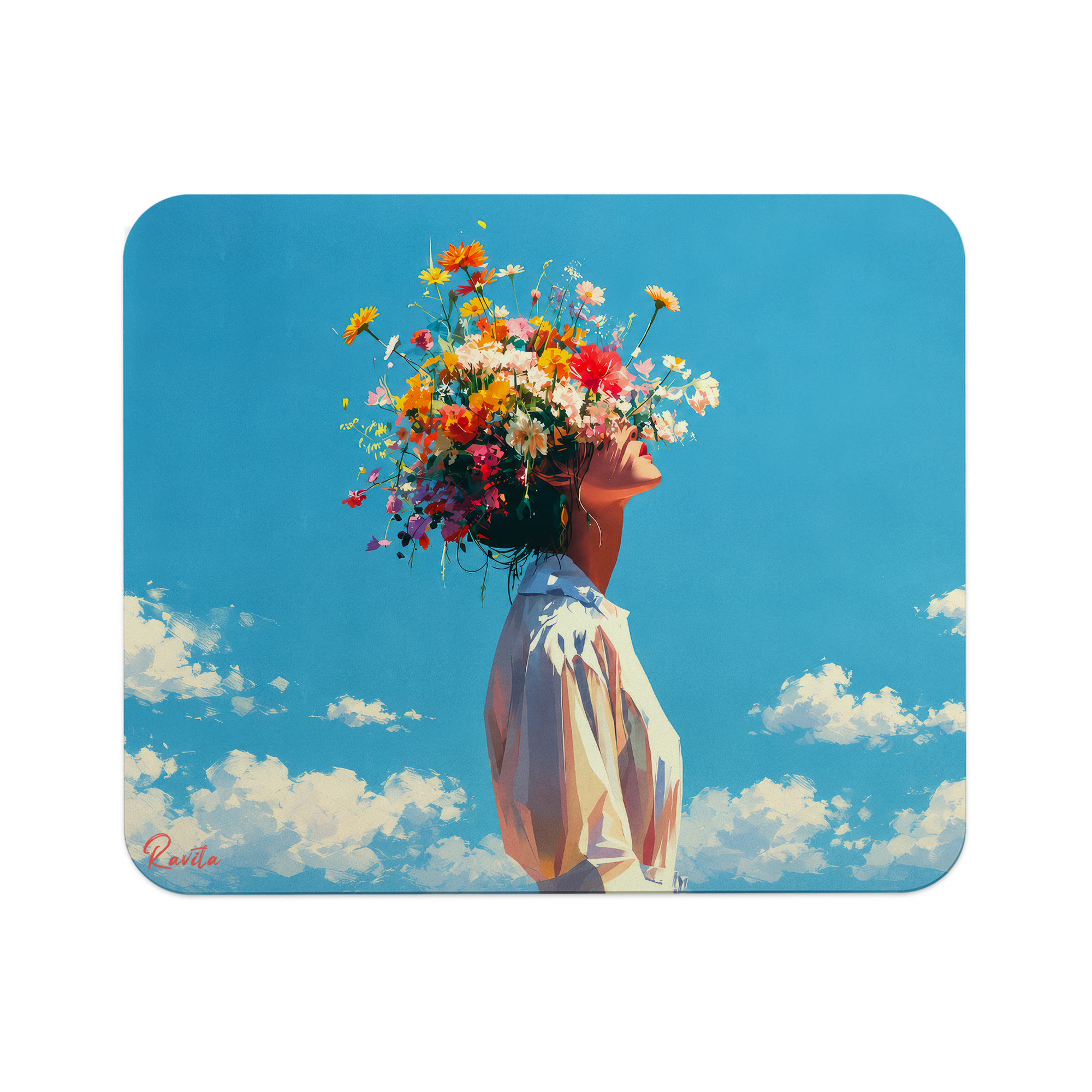 پدماوس راویتا طرح دختر با تاج گلهای رنگارنگ - Girl with a Colorful Flower Crown کد 3947 پدماوس راویتا طرح دختر با تاج گلهای رنگارنگ - Girl with a Colorful Flower Crown کد 3947