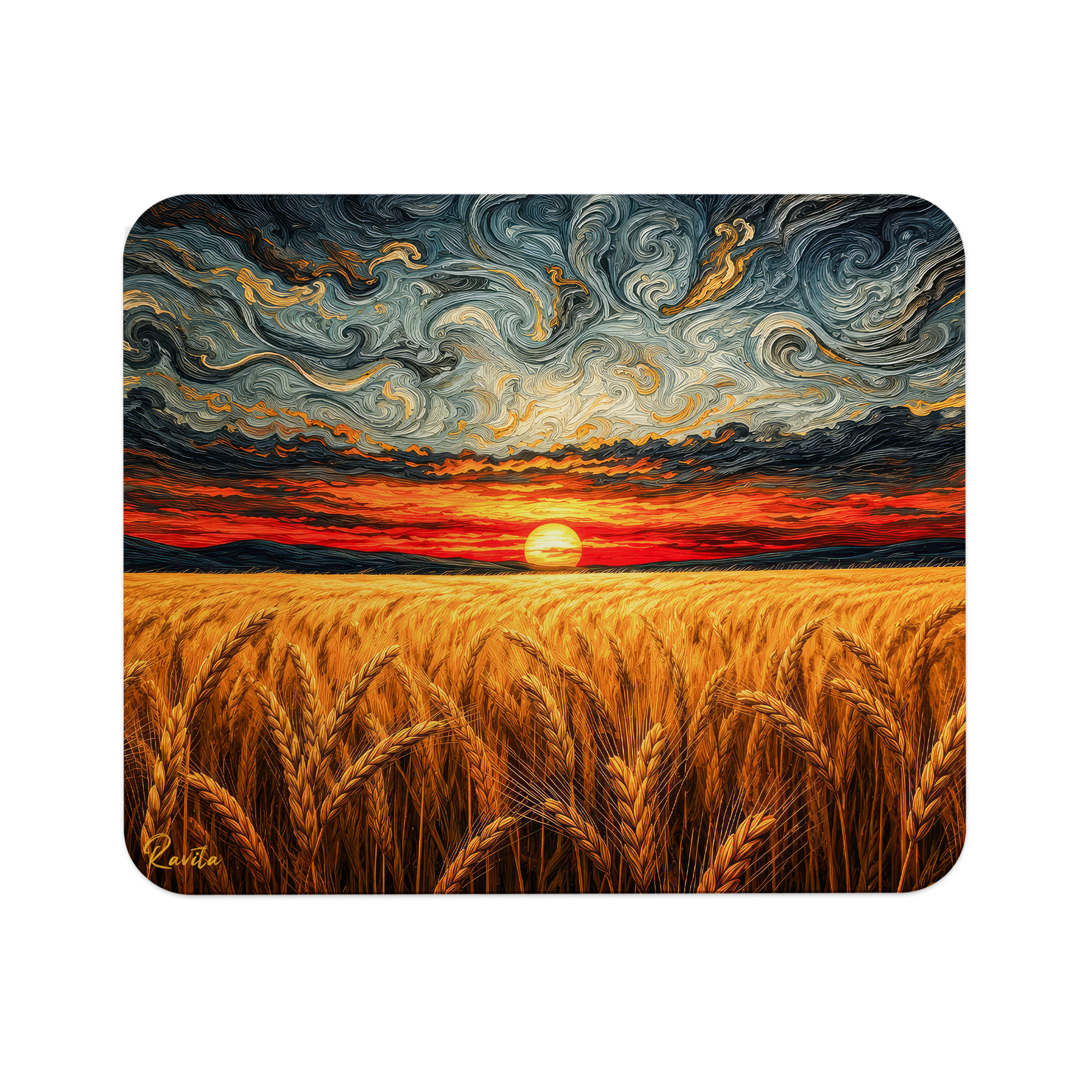 پدماوس راویتا طرح غروب طلایی در گندمزار- Golden Sunset Over the Wheat Field کد 3949 پدماوس راویتا طرح غروب طلایی در گندمزار- Golden Sunset Over the Wheat Field کد 3949