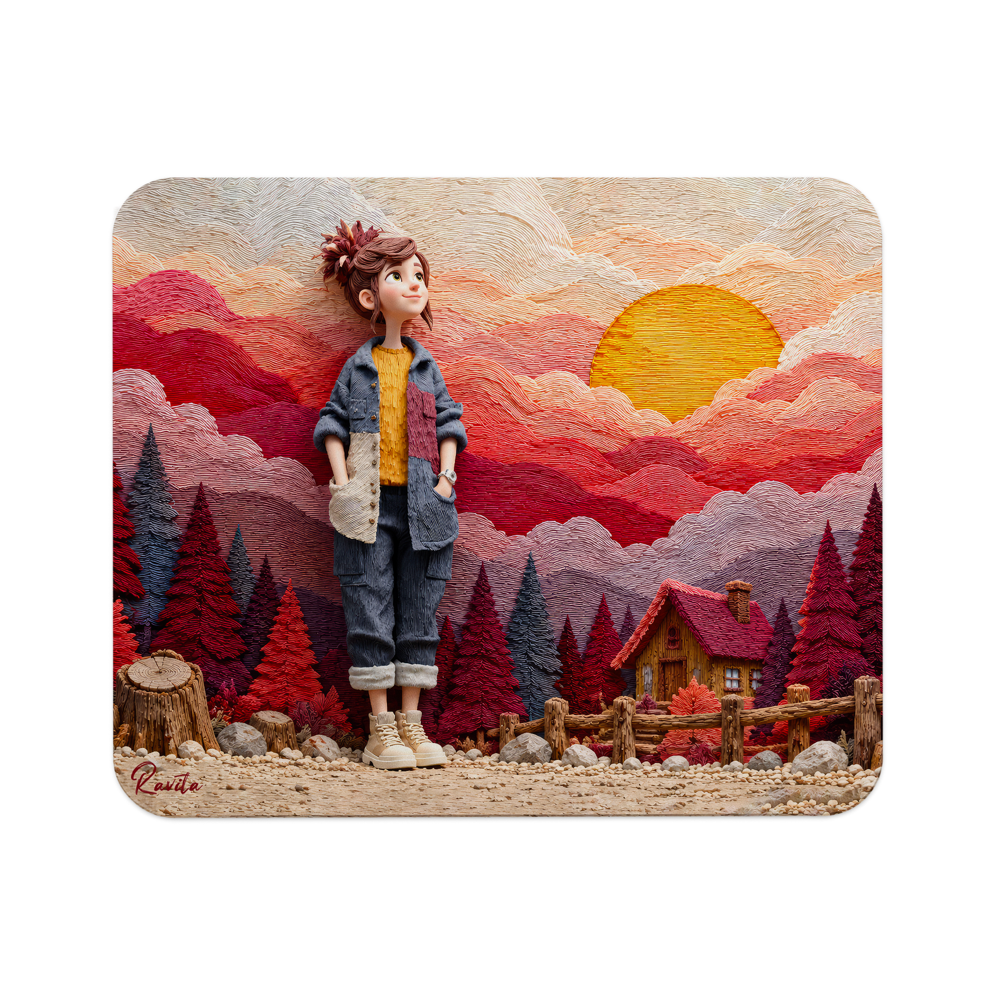 پدماوس راویتا طرح دختر در غروب جنگل رنگی - Girl in a Colorful Forest Sunset کد 3955 پدماوس راویتا طرح دختر در غروب جنگل رنگی - Girl in a Colorful Forest Sunset کد 3955