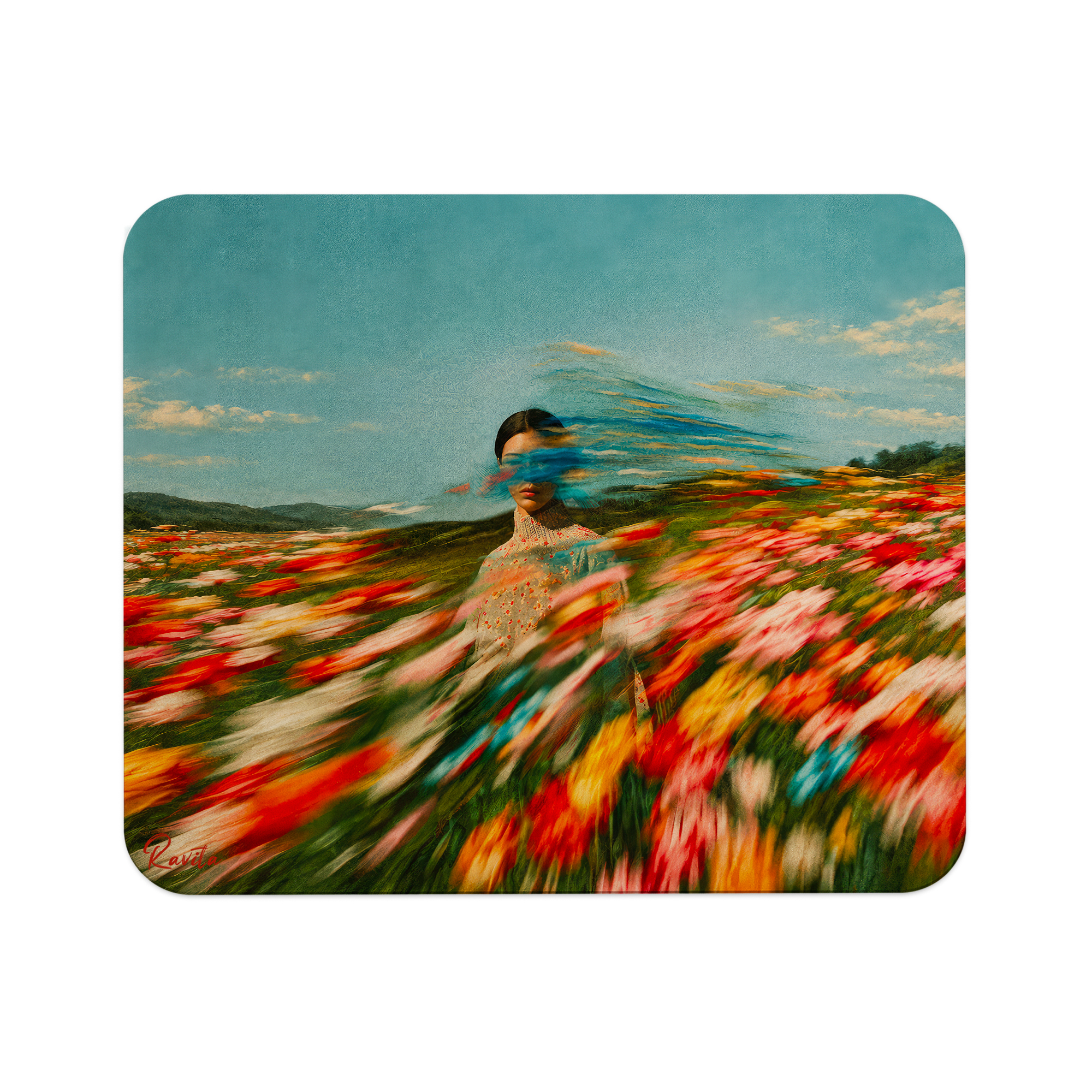پدماوس راویتا طرح دختر در میان گلهای رنگی - Girl Among Colorful Flowers کد 3969 پدماوس راویتا طرح دختر در میان گلهای رنگی - Girl Among Colorful Flowers کد 3969