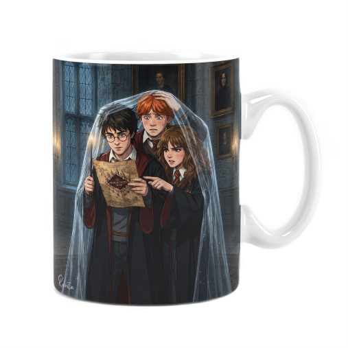 ماگ راویتا طرح هری پاتر، رون و هرماینی زیر شنل نامرئی - Harry Potter, Ron & Hermione Beneath the Invisibility Cloak کد 3848