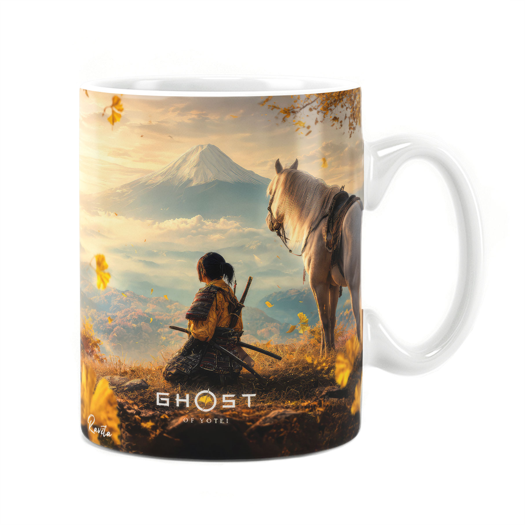 ماگ راویتا طرح آتسو شبح یوتِی - Atsu Ghost of Yōtei کد 3922 ماگ راویتا طرح آتسو شبح یوتِی - Atsu Ghost of Yōtei کد 3922