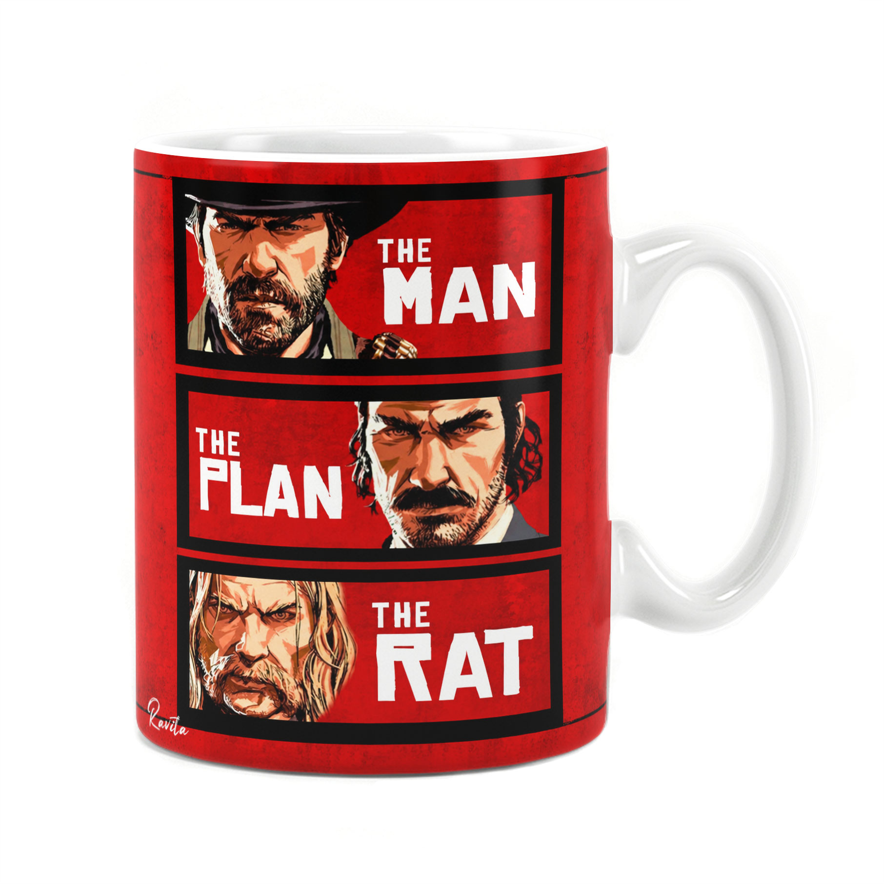 ماگ حرارتی راویتا طرح آرتورمورگان داچ وندرلیند و مایکا بل رد دد ردمپشن ۲ Red Dead Redemption 2 کد 3931 ماگ حرارتی راویتا طرح آرتورمورگان داچ وندرلیند و مایکا بل رد دد ردمپشن ۲ Red Dead Redemption 2 کد 3931