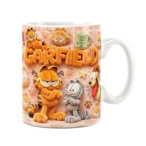 تابلو تکی راویتا طرح گارفیلد اودی و نرمان -  Garfield Odie & Nermal کد 3938