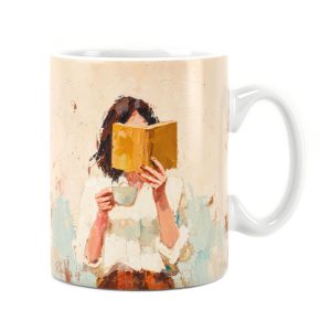 ساعت دیواری بزرگ راویتا طرح دختر کتابخوان و فنجان قهوه - Reading Girl with a Cup of Coffee کد 3944 ساعت دیواری بزرگ راویتا طرح دختر کتابخوان و فنجان قهوه - Reading Girl with a Cup of Coffee کد 3944