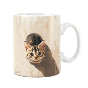 ساعت دیواری بزرگ راویتا طرح بچهگربه کنجکاو - Curious Kitten کد 3945 ساعت دیواری بزرگ راویتا طرح بچهگربه کنجکاو - Curious Kitten کد 3945