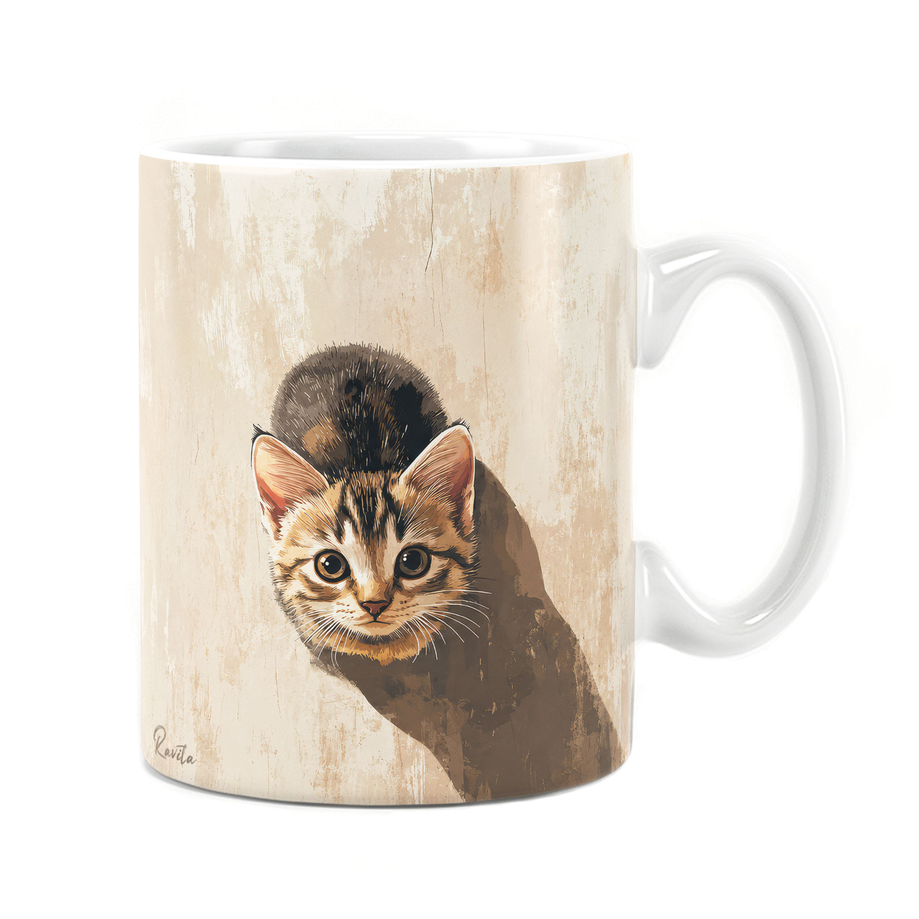 ماگ حرارتی راویتا طرح بچهگربه کنجکاو - Curious Kitten کد 3945 ماگ حرارتی راویتا طرح بچهگربه کنجکاو - Curious Kitten کد 3945