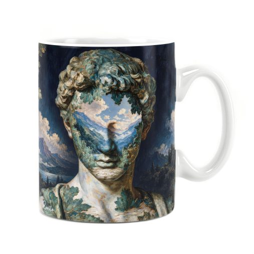 ماگ راویتا طرح چهره کلاسیک با منظره کوهستان - Classical Portrait with Mountain Landscape کد 3946