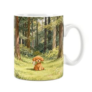 ساعت دیواری بزرگ راویتا طرح بچه سگ با دستهگل در جنگل - Puppy with Flowers in the Forest کد 3962 ساعت دیواری بزرگ راویتا طرح بچه سگ با دستهگل در جنگل - Puppy with Flowers in the Forest کد 3962