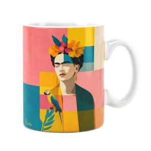 ساعت رومیزی دیواری راویتا طرح پرتره فریدا کالو با طوطی - Frida Kahlo Portrait with a Parrot کد 3966 ساعت رومیزی دیواری راویتا طرح پرتره فریدا کالو با طوطی - Frida Kahlo Portrait with a Parrot کد 3966