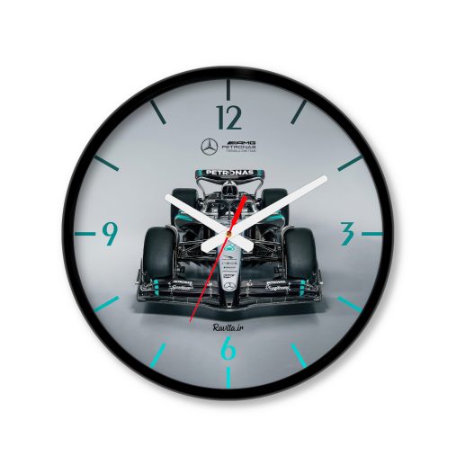 ساعت رومیزی دیواری راویتا طرح مرسدس Mercedes - AMG F1 W16 E کد 3868