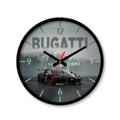 ساعت دیواری بزرگ راویتا طرح بوگاتی توربیون - Bugatti Tourbillon کد 3870