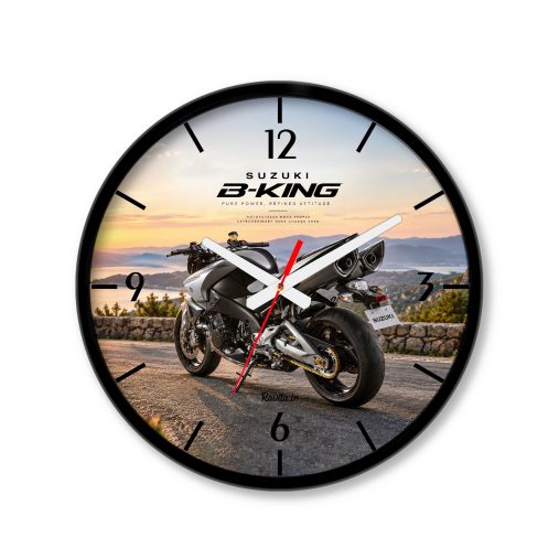 ساعت دیواری بزرگ راویتا طرح سوزوکی - Suzuki B-King کد 3871