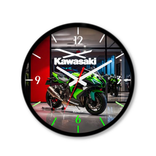 ساعت رومیزی دیواری راویتا طرح کاوازاکی نینجا - Kawasaki Ninja H2R کد 3875