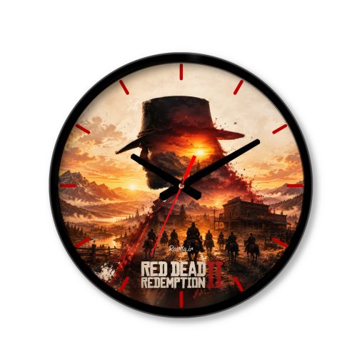 ساعت رومیزی دیواری راویتا طرح آرتور مورگان رد دد ردمپشن۲ - Red Dead Redemption 2 کد 3900