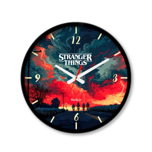 ساعت دیواری بزرگ راویتا طرح استرنجر تینگز- Stranger Things کد 3906