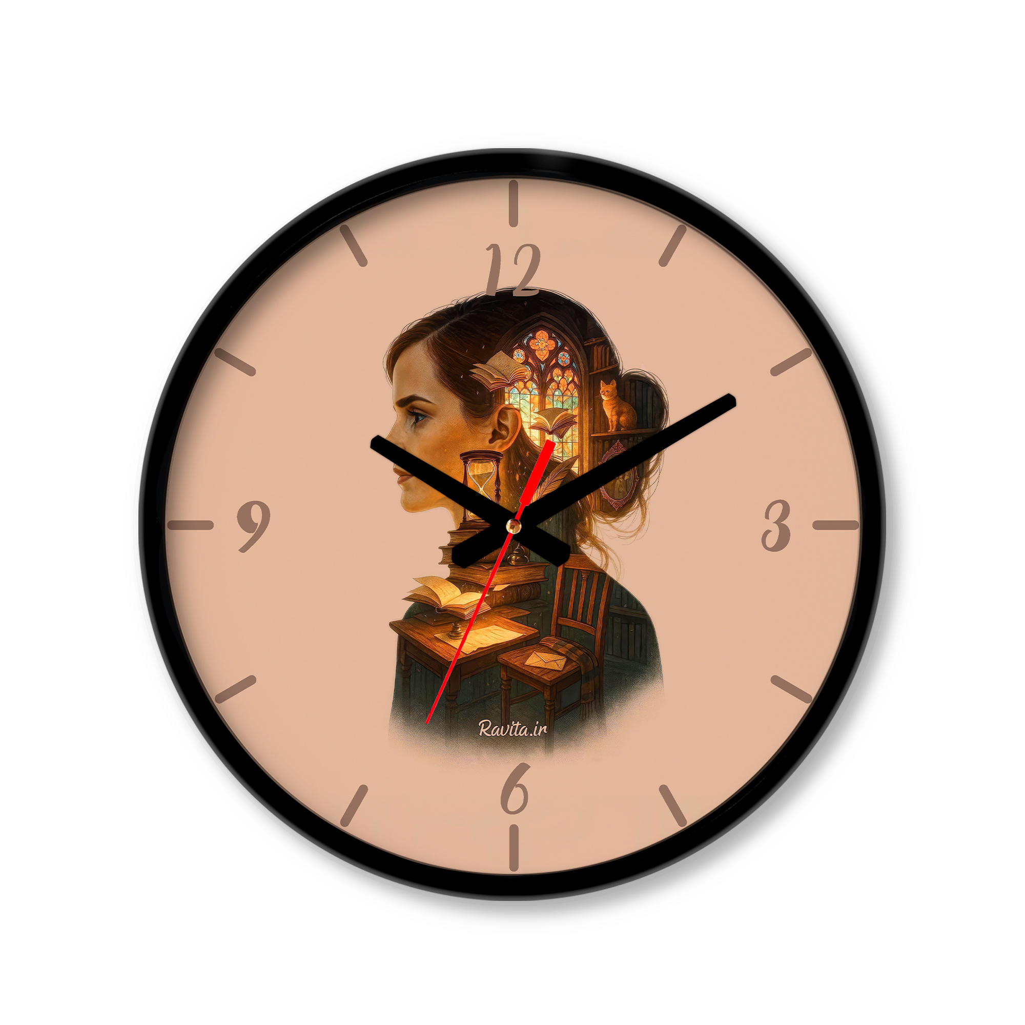 ساعت رومیزی دیواری راویتا طرح هرماینی گرنجر - Hermione Granger کد 3855 ساعت رومیزی دیواری راویتا طرح هرماینی گرنجر - Hermione Granger کد 3855