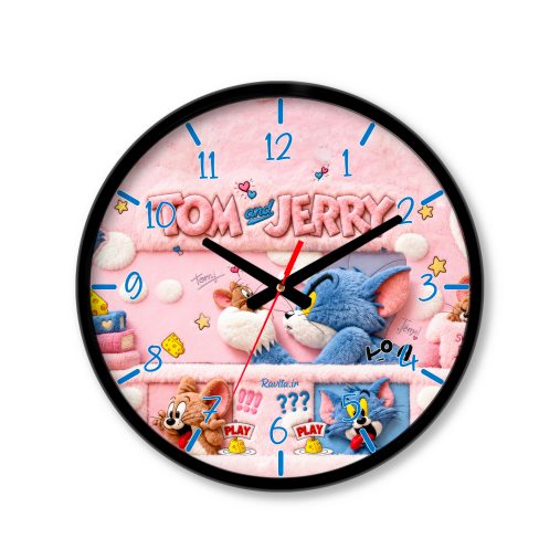 ساعت دیواری بزرگ راویتا طرح تام و جری - Tom & Jerry کد 3941