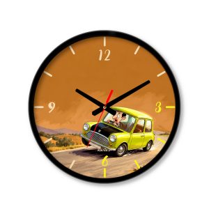 ساعت دیواری بزرگ راویتا طرح مستر بین و مینی کوپر- Mr Bean & Mini Cooper کد 3943 ساعت دیواری بزرگ راویتا طرح مستر بین و مینی کوپر- Mr Bean & Mini Cooper کد 3943