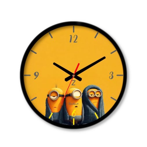 ساعت دیواری بزرگ راویتا طرح مینیون‌های خواب‌آلود - Sleepy Minions کد 3951