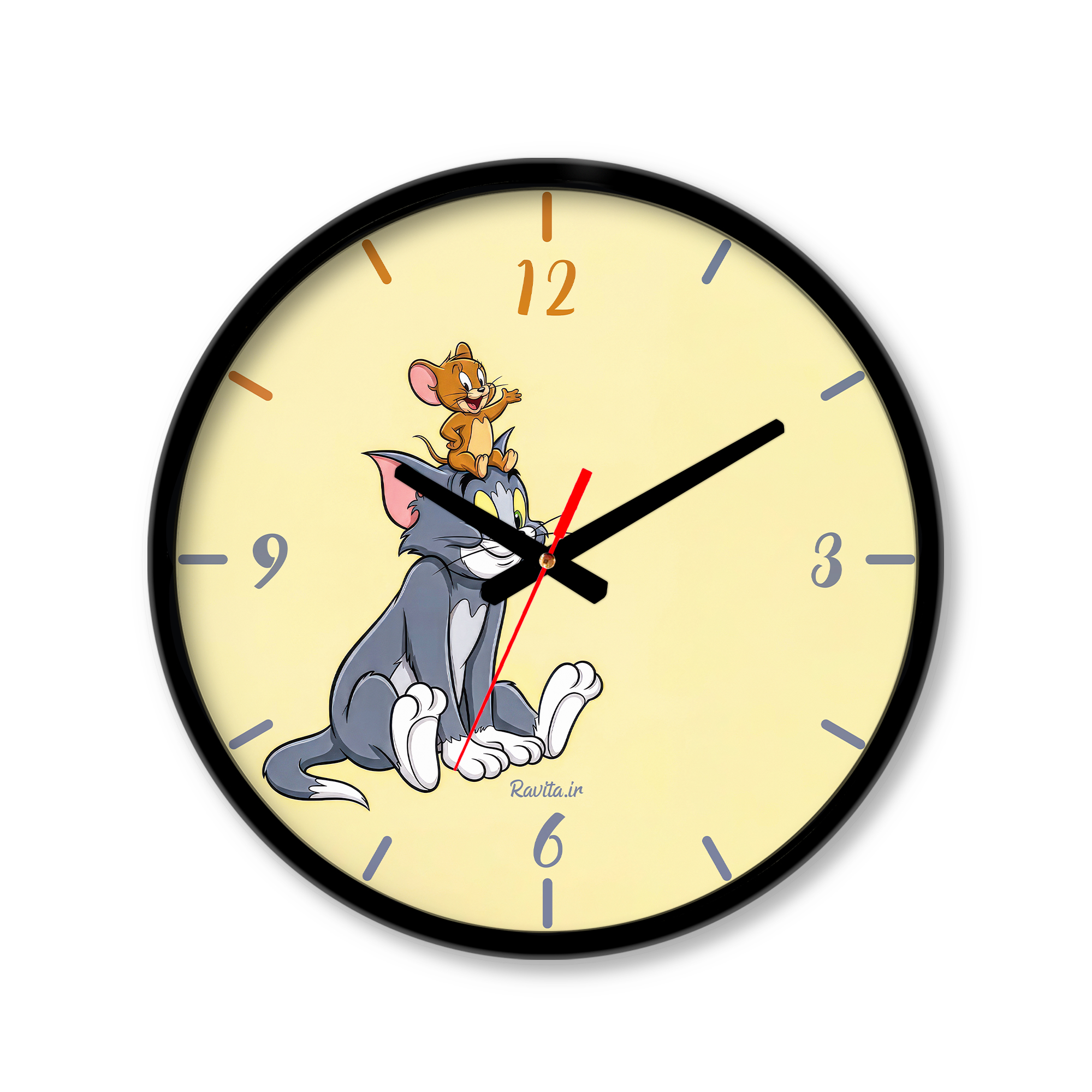 ساعت رومیزی دیواری راویتا طرح تام و جری - Tom & Jerry کد 3952 ساعت رومیزی دیواری راویتا طرح تام و جری - Tom & Jerry کد 3952