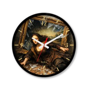 ساعت دیواری بزرگ راویتا طرح مونالیزا در قاب شکسته - Mona Lisa in a Broken Frame کد 3956 ساعت دیواری بزرگ راویتا طرح مونالیزا در قاب شکسته - Mona Lisa in a Broken Frame کد 3956