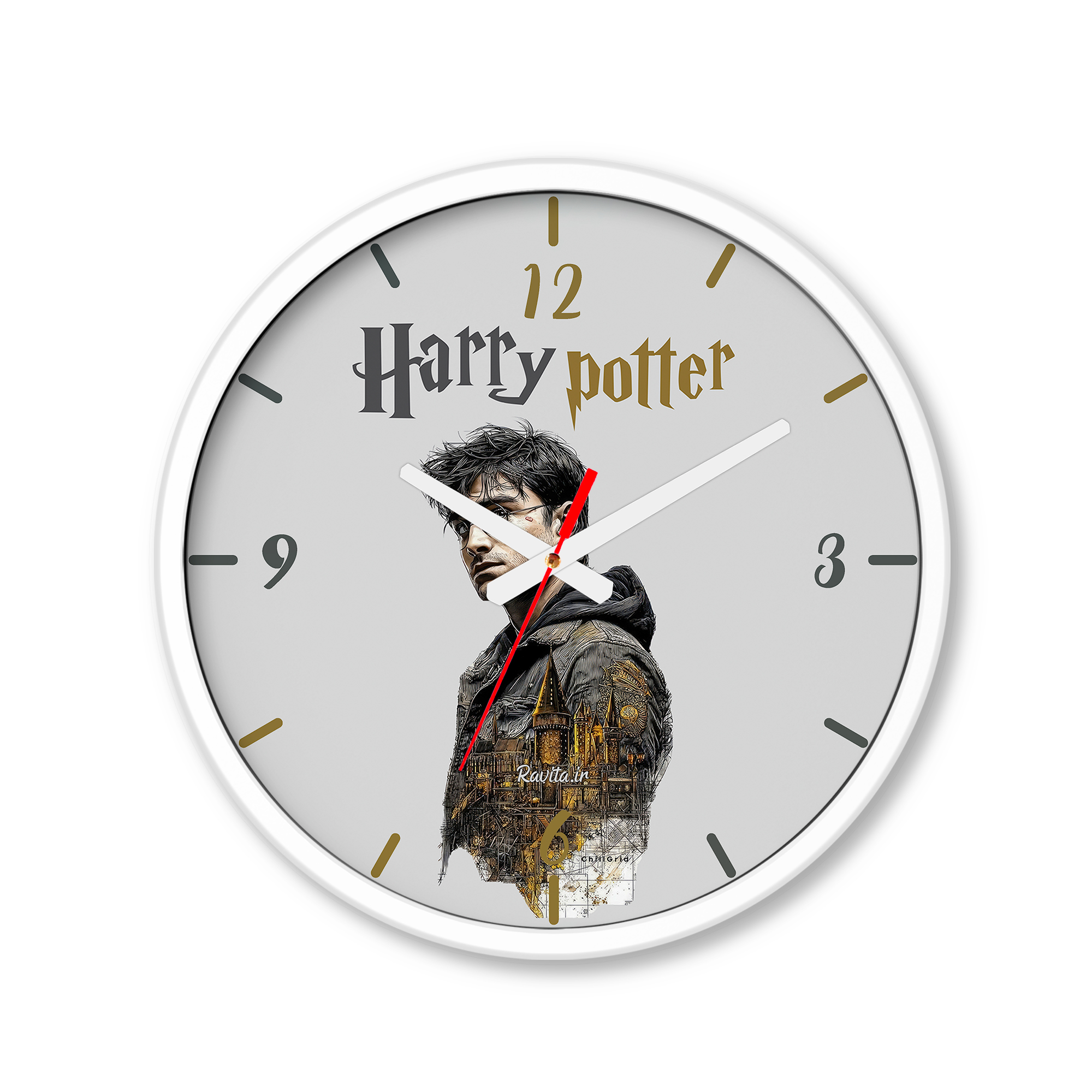 ساعت رومیزی دیواری راویتا طرح هری پاتر - Harry Potter کد 3865 ساعت رومیزی دیواری راویتا طرح هری پاتر - Harry Potter کد 3865
