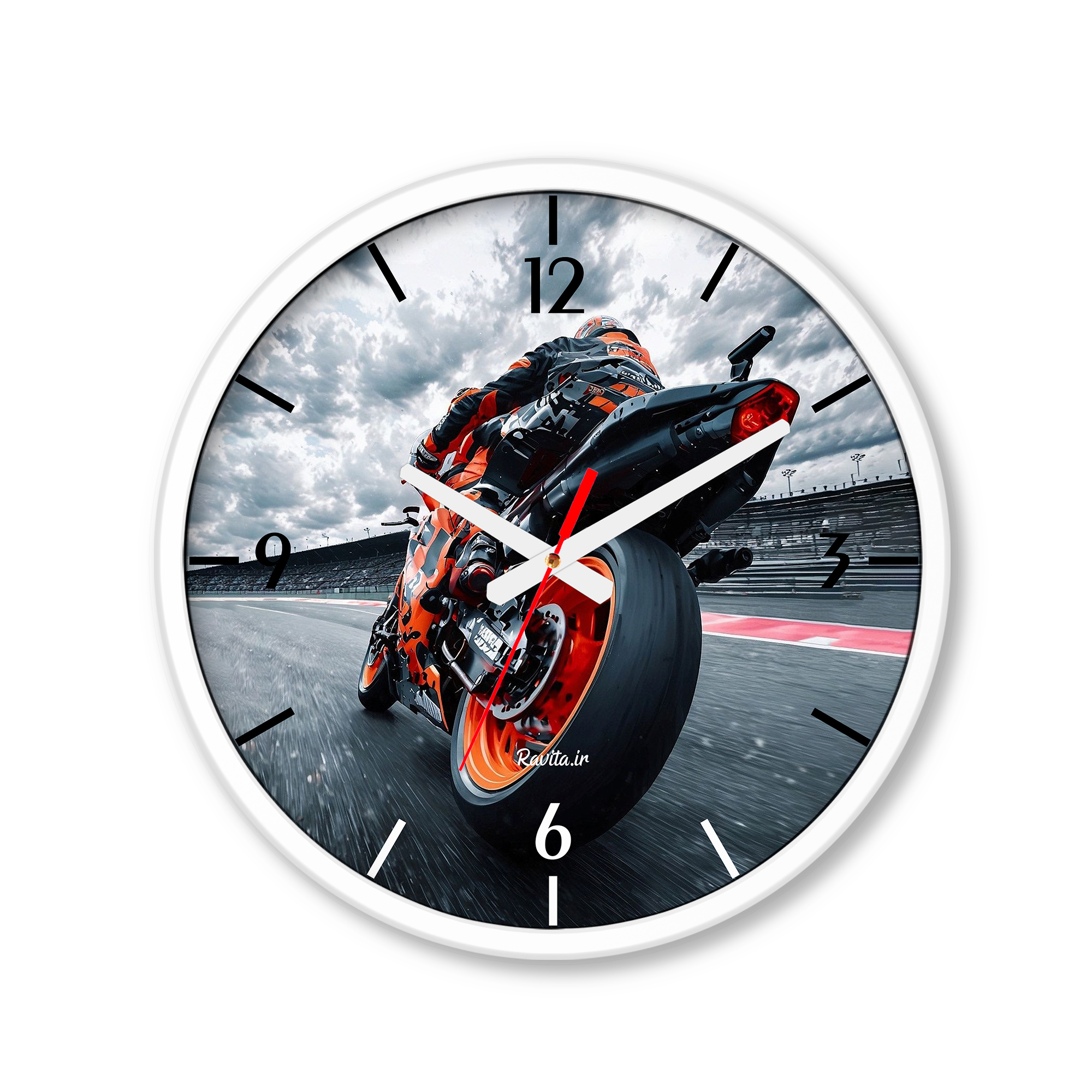 ساعت رومیزی دیواری راویتا طرح کیتیام - KTM RC 390 کد 3883 ساعت رومیزی دیواری راویتا طرح کیتیام - KTM RC 390 کد 3883
