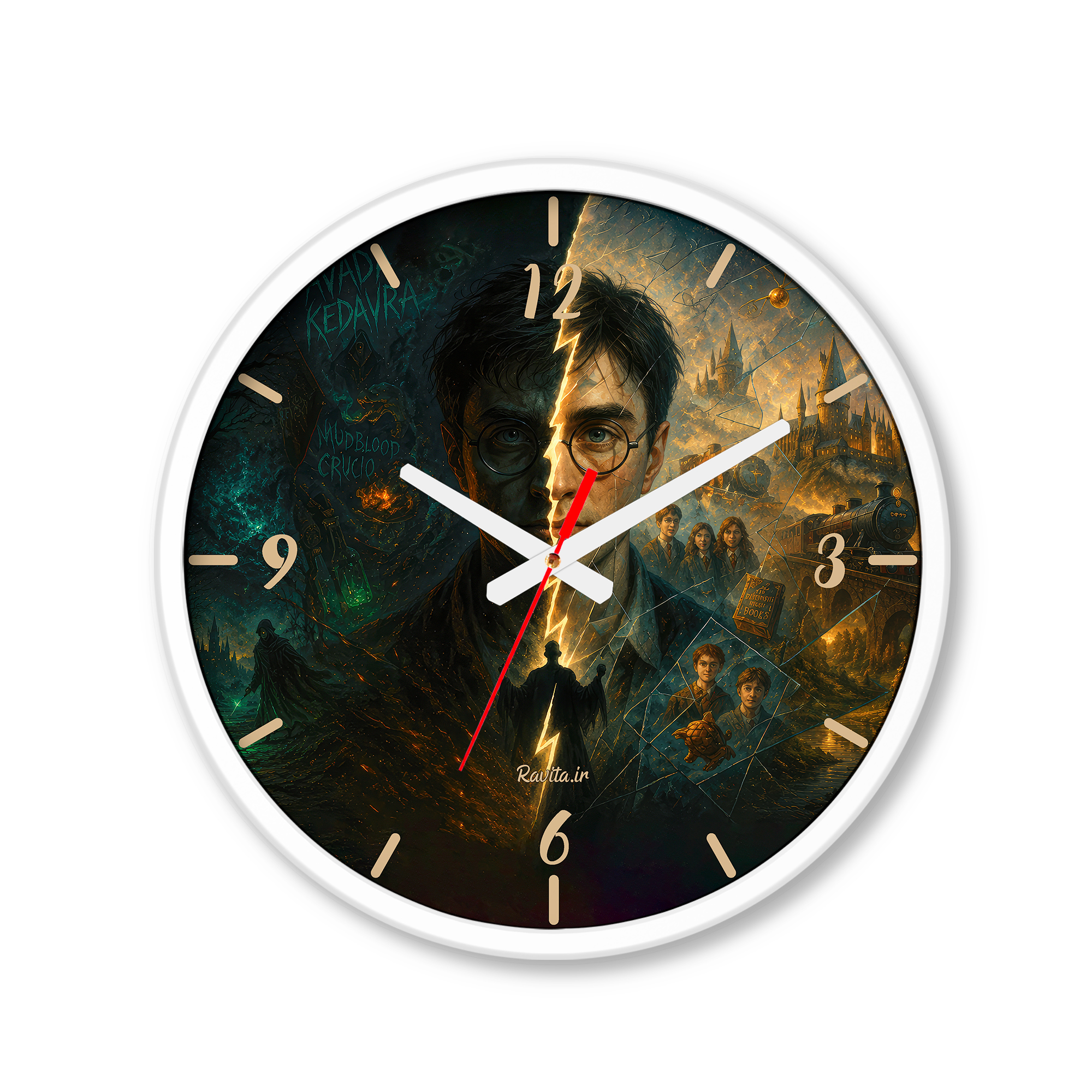 ساعت رومیزی دیواری راویتا طرح هری پاتر دو سوی سرنوشت - Harry Potter Two Sides of Destiny کد 3851 ساعت رومیزی دیواری راویتا طرح هری پاتر دو سوی سرنوشت - Harry Potter Two Sides of Destiny کد 3851