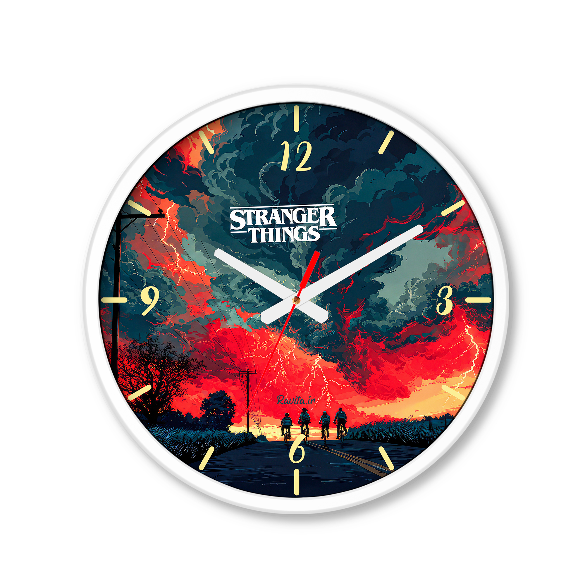 ساعت رومیزی دیواری راویتا طرح استرنجر تینگز- Stranger Things کد 3906 ساعت رومیزی دیواری راویتا طرح استرنجر تینگز- Stranger Things کد 3906