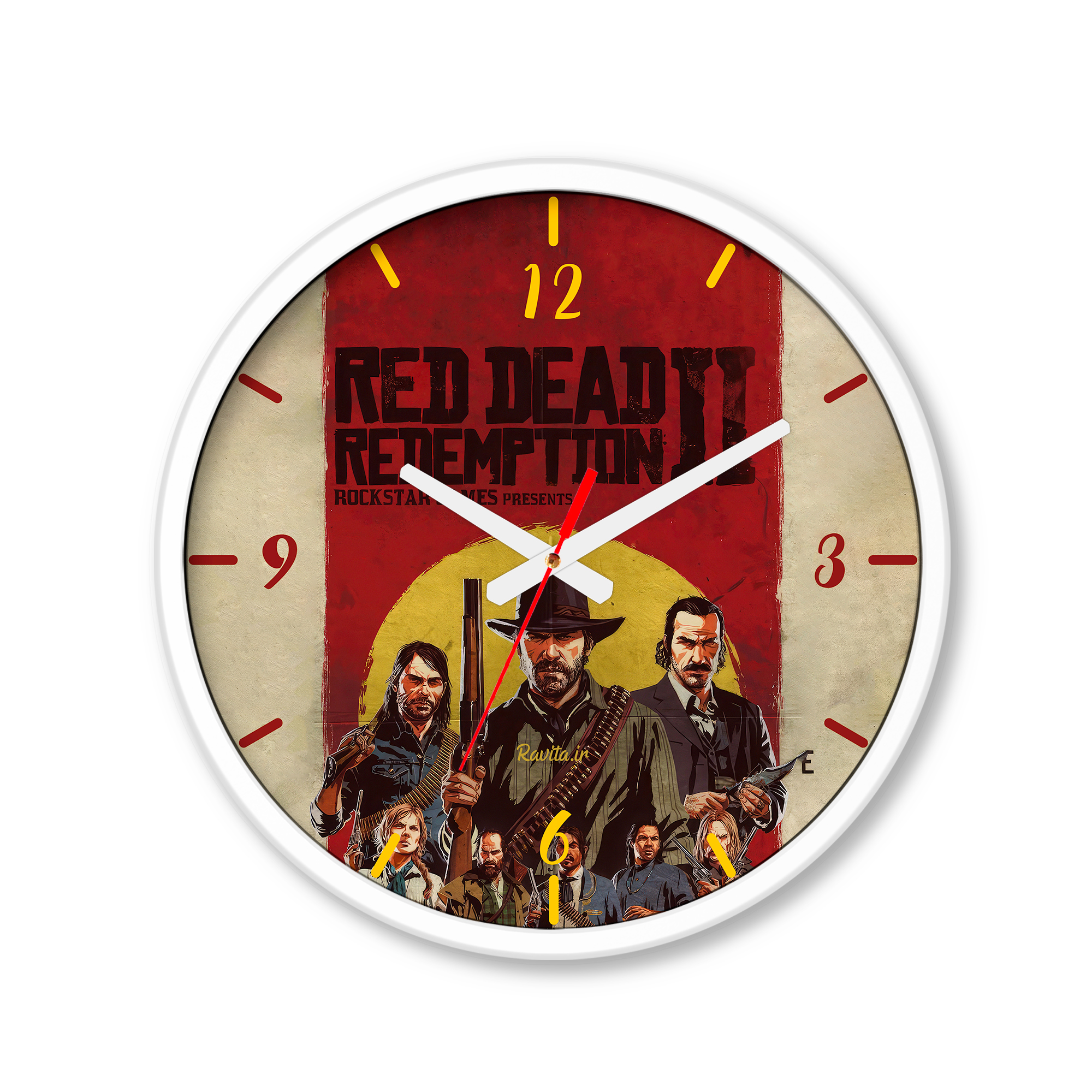 ساعت رومیزی دیواری راویتا طرح آرتور مورگان رد دد ردمپشن ۲ - Red Dead Redemption 2 کد 3920 ساعت رومیزی دیواری راویتا طرح آرتور مورگان رد دد ردمپشن ۲ - Red Dead Redemption 2 کد 3920