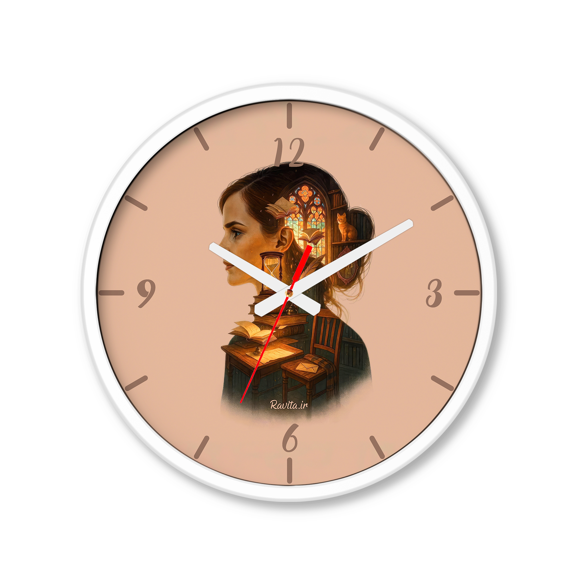 ساعت رومیزی دیواری راویتا طرح هرماینی گرنجر - Hermione Granger کد 3855 ساعت رومیزی دیواری راویتا طرح هرماینی گرنجر - Hermione Granger کد 3855