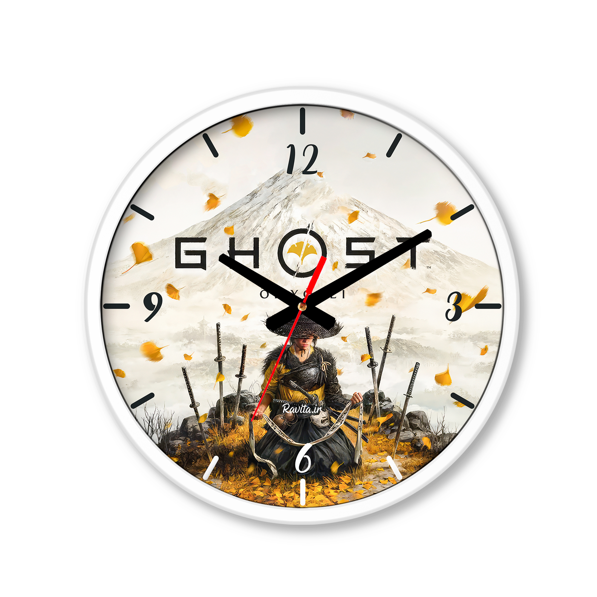 ساعت رومیزی دیواری راویتا طرح آتسو شبح یوتِی - Atsu Ghost of Yōtei کد 3935 ساعت رومیزی دیواری راویتا طرح آتسو شبح یوتِی - Atsu Ghost of Yōtei کد 3935