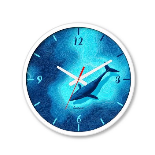 ساعت رومیزی دیواری راویتا طرح نهنگ آبی در اعماق اقیانوس - Blue Whale in the Deep Ocean کد 3961