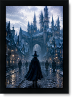 تابلو تکی راویتا طرح هری پاتر و شب برفی – Harry Potter and the Snowy Night کد 3863