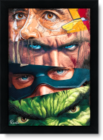 تابلو تکی راویتا طرح ابرقهرمانان مارول – Marvel Superheroes Iron Man,Thor, Captain America & Hulk کد 3899