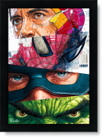 تابلو تکی راویتا طرح ابرقهرمانان مارول – Marvel Superheroes Iron Man,Spider-Man,Captain America & Hulk کد 3899